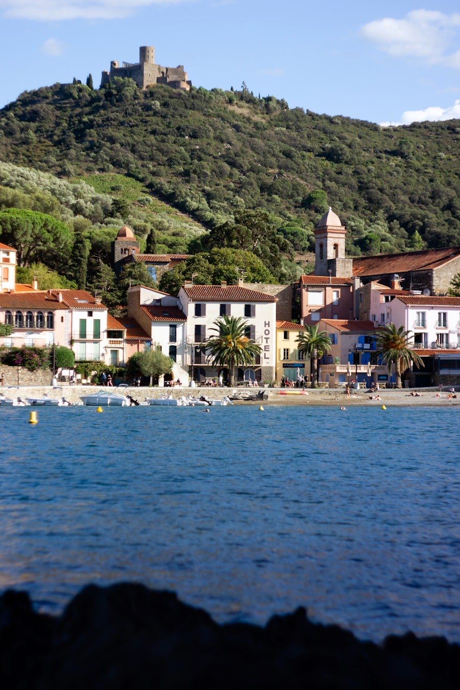 Plage et pinède d’Argelès-sur-Mer au bord de la Méditerranée